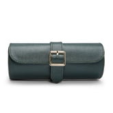 Wolf British Racing Green Triple Watch Roll - Dracakis Jewellers